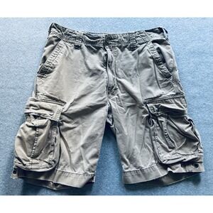 Vintage Levi's Cargo Men's Cargo Shorts Size 34 - 90's Baggy Y2K Khaki Tan  Read